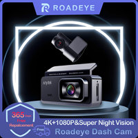 4K Dual Lens Dash Cam Front/Rear 1080P GPS 24H Parking Mode G-Sensor Emergency Lock 170°FOV Night Vision Car Camera