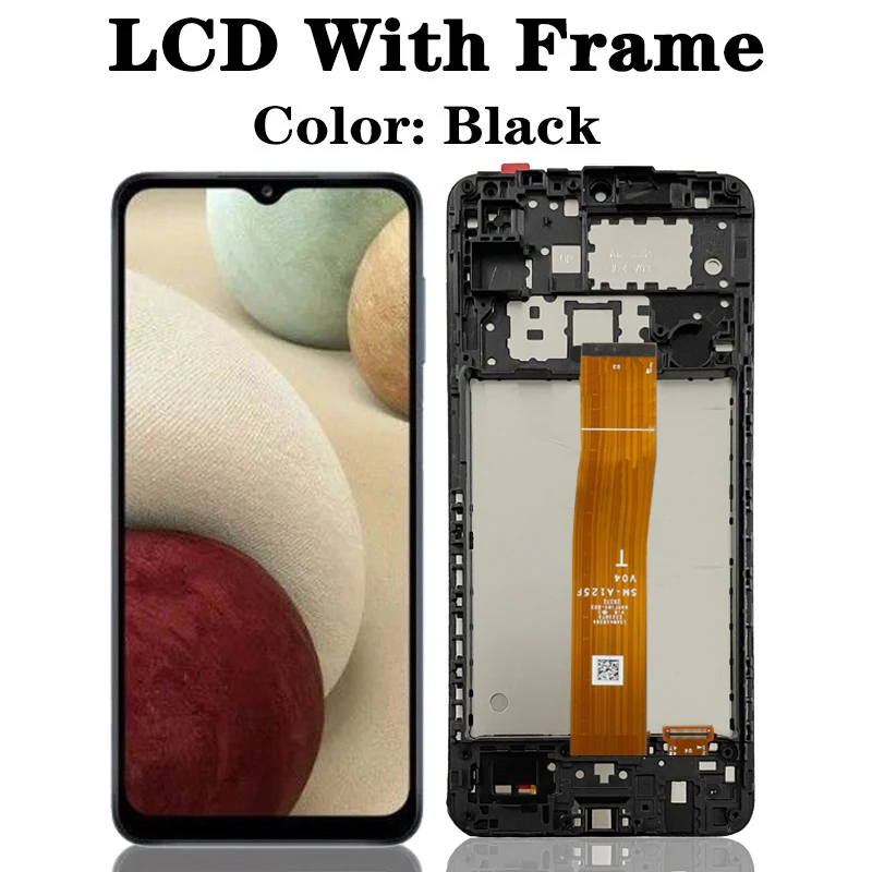 High Quality For Samsung A12 LCD SM-A12F SM-A12F/DSN LCD Display Touch Screen Digitizer Assembly For Samsung A125 lcd