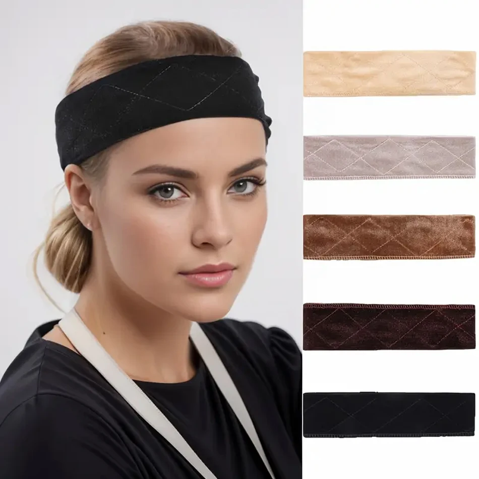 2Pc Adjustable No-Slip Headband Wig Grip Band for Secure Wig Holding with Fixed Design Hair Accessories for Keeping Wig in Place