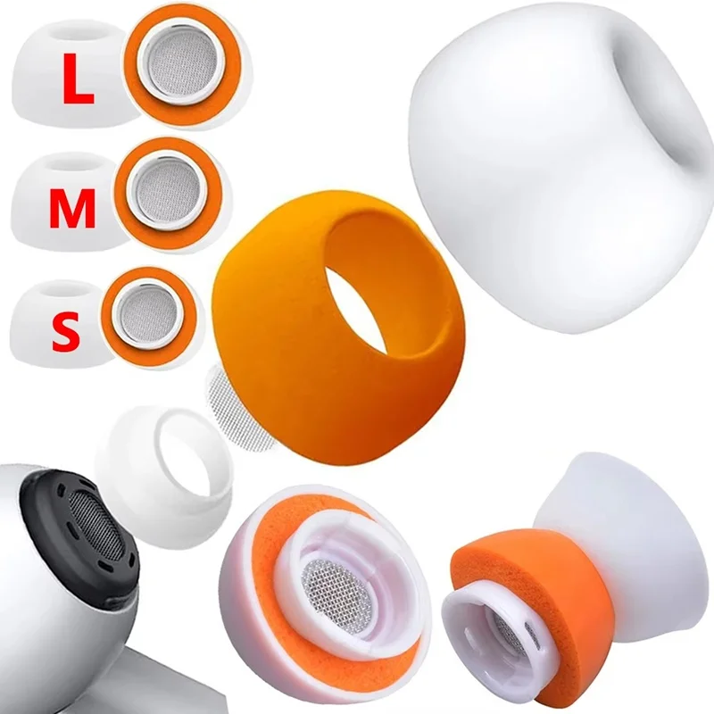 Memory Foam Ear Tips For AirPods Pro 2 Silicone Replacement Eartips Cap For AirPods Pro 1 2 Case Ear Cushion Earpads Accessories