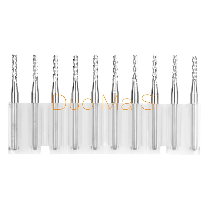 0.5-3.175mm PCB Milling Cutter 3.175mm Shank CNC Router Bit Carbide End Mill CNC PCB Milling Bits Cutter For Engraving Machine