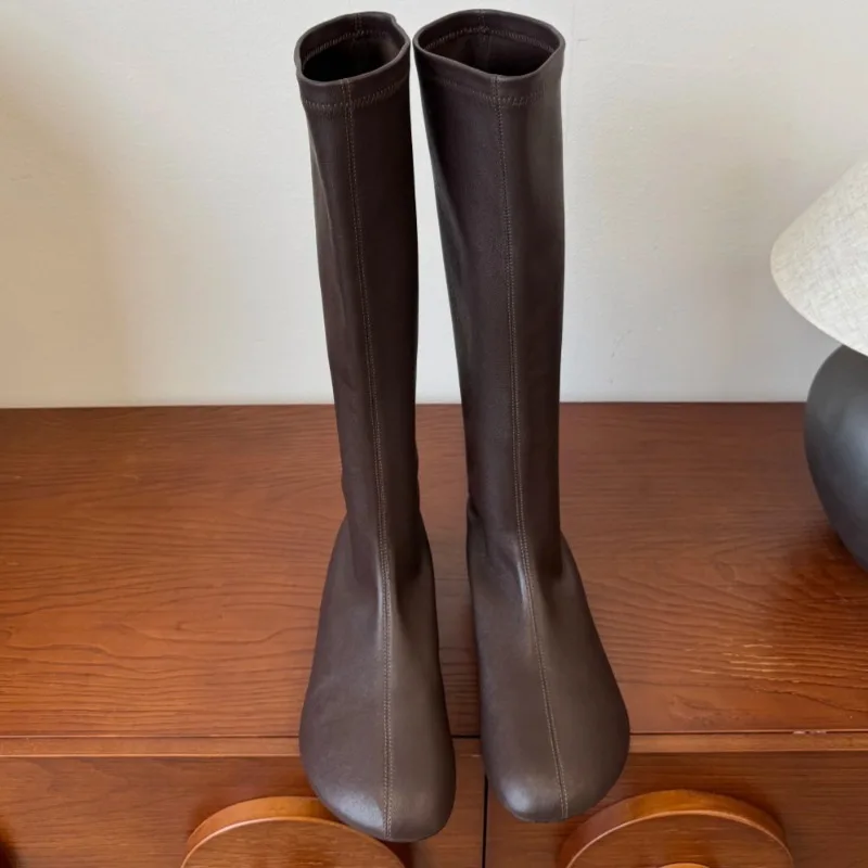 2025 الشتاء موضة جولة تو مصمم الأحذية النسائية في الهواء الطلق مكتب التسوق السيدات أحذية كاجوال أنيقة أحذية عالية الحفلات Zapatos #2