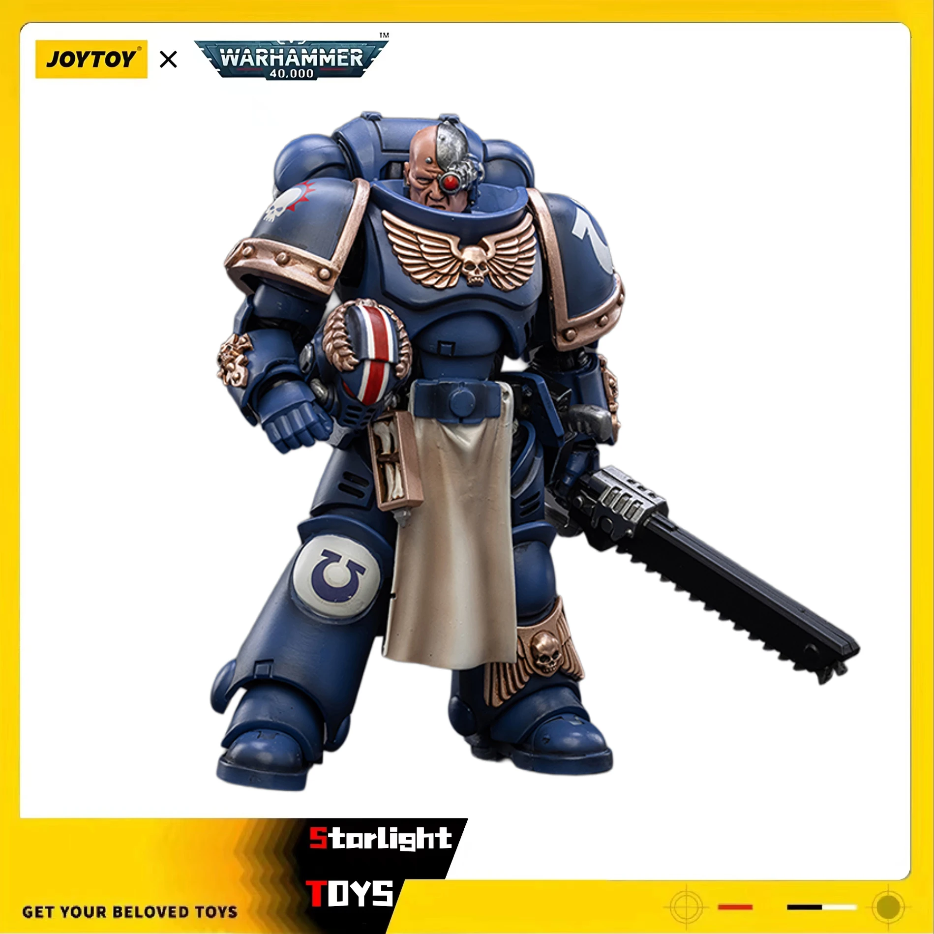 

JOYTOY 1/18 Action Figure Warhammer 40K Ultramarines Primaris Lieutenant Horatius Model Toy Gifts