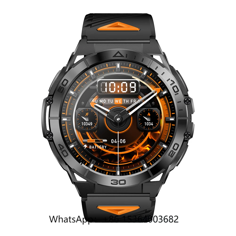 

TJXL- Reloj Inteligente Fashion Outdoor Sport Smart Watch Man Militarying Grade 3ATM Waterproof Rugged Smartwatch for Men