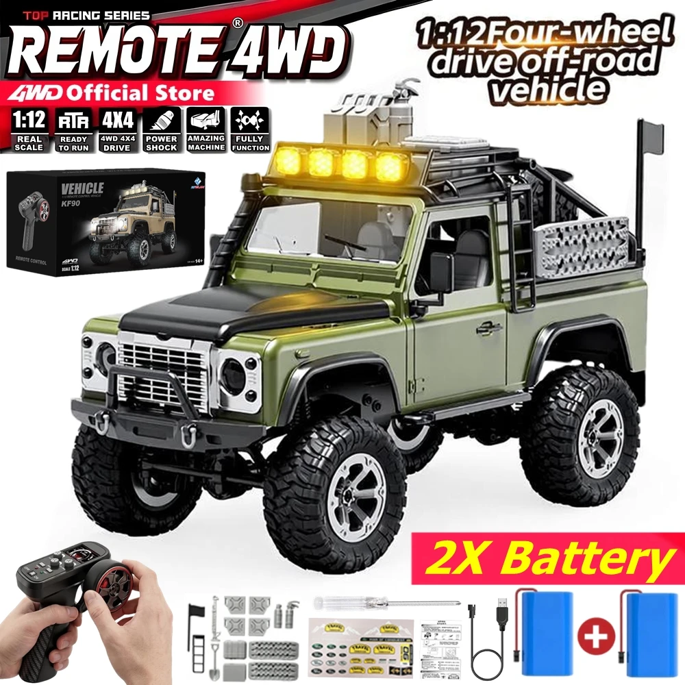

Remote Control Truck 4WD 4x4 Off-Road Monster 1:12 RC Rock Crawler Climbing Car All Terrain Buggy 2.4G Radio Controlled Vehicle