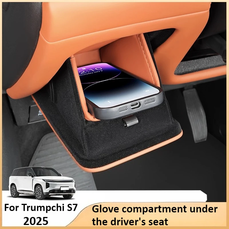 

Для GAC Trumpchi S7 2025 2026, нижний ящик для хранения водителя, карман-органайзер, коврик, аксессуары для салона автомобиля