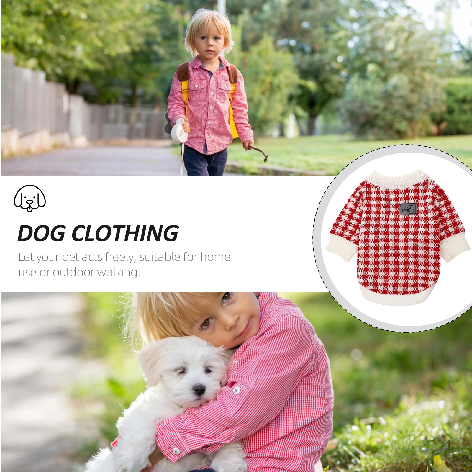 

Dog Warm Sweater Pet Costume Clothing Puppy Winter Outfit Coat Cotton Cold Weather Coats Clothes