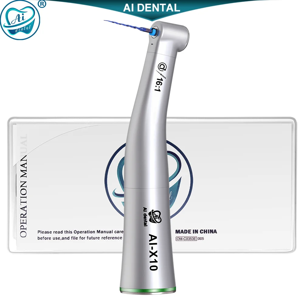 

AI-X10 Non-Optic 16:1 Reduction Single Spray • For CA Burs (ø2.35) Low Speed Contra Angle Handpiece Max Speed: 2,500 min-1