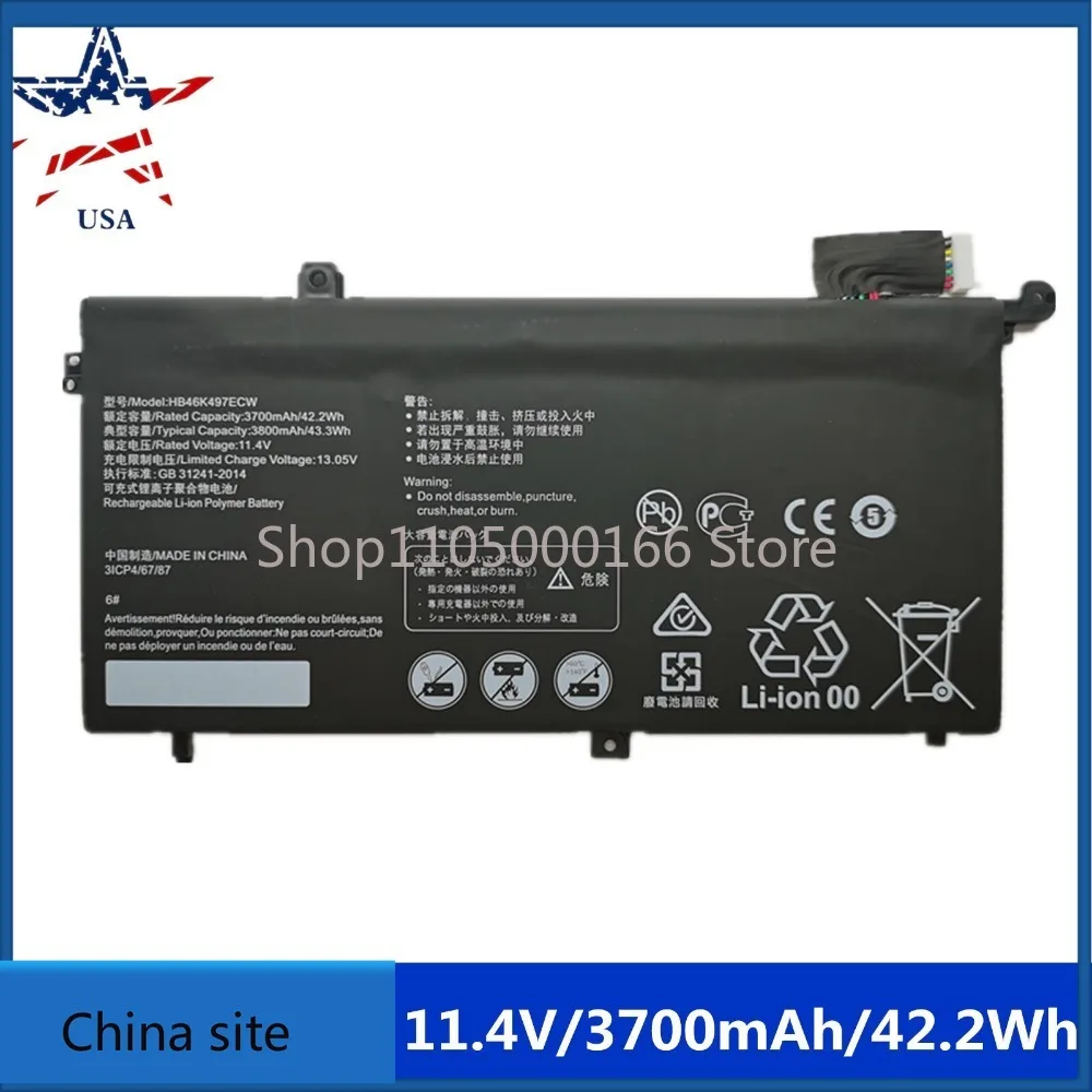 Replacement HB46K497ECW Battery for Huawei MateBook D 2018 PL-W19 MRC-W50 W60 Laptop Batteries