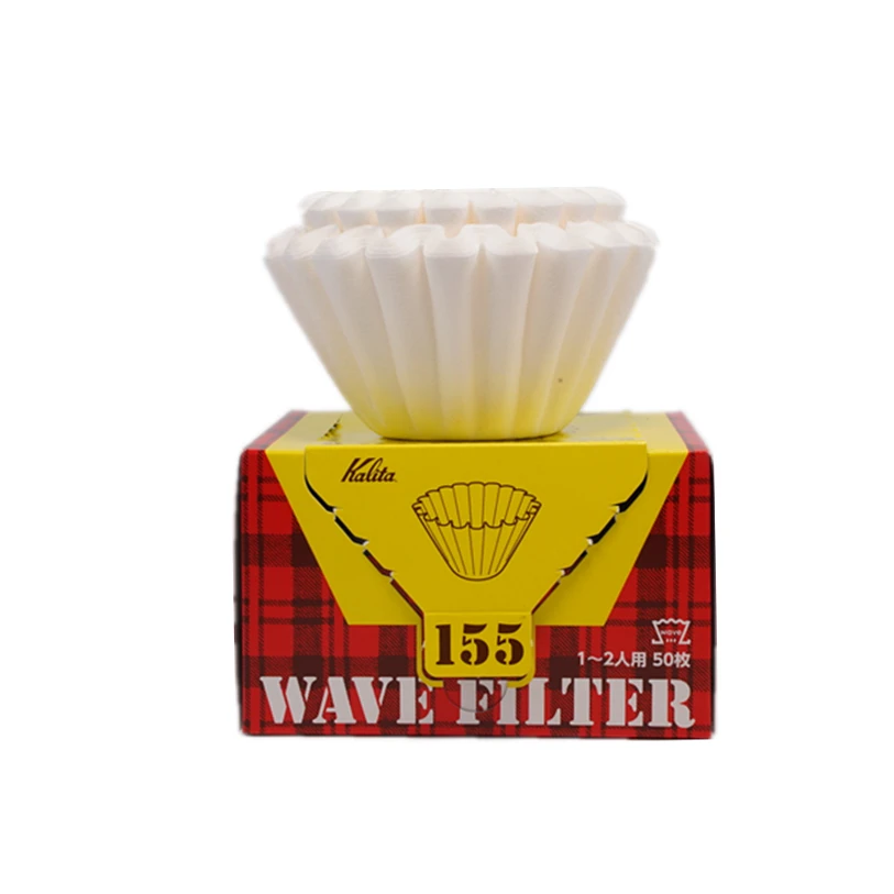 bleached hand washed filter paper corrugated cake cups 50 sheets 155 185