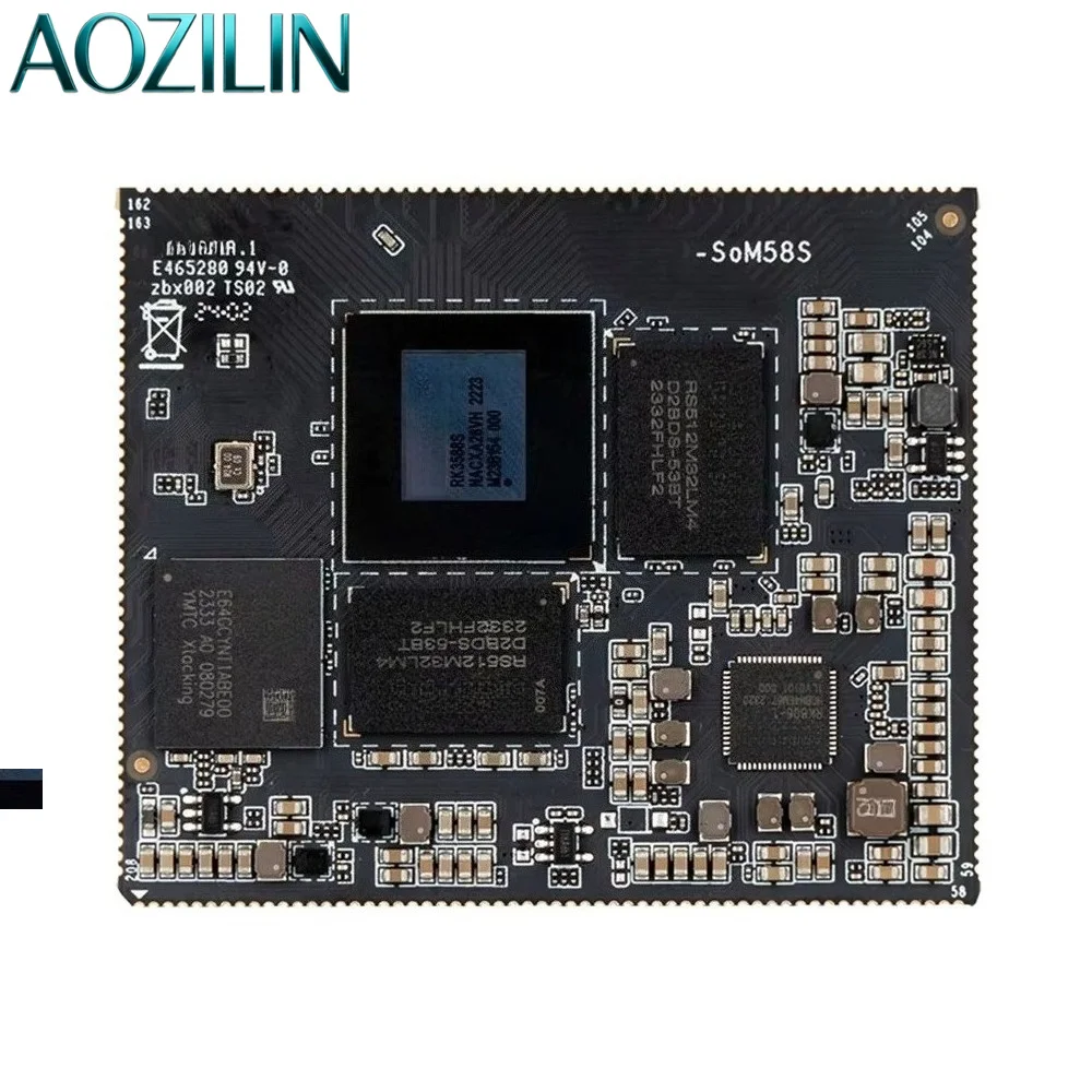 AOZILIN Rockchip RK3588 SOM 8nm AI Embedded Chip Industrial Control Board Turnkey Custom PCBA IoT Dev Kit