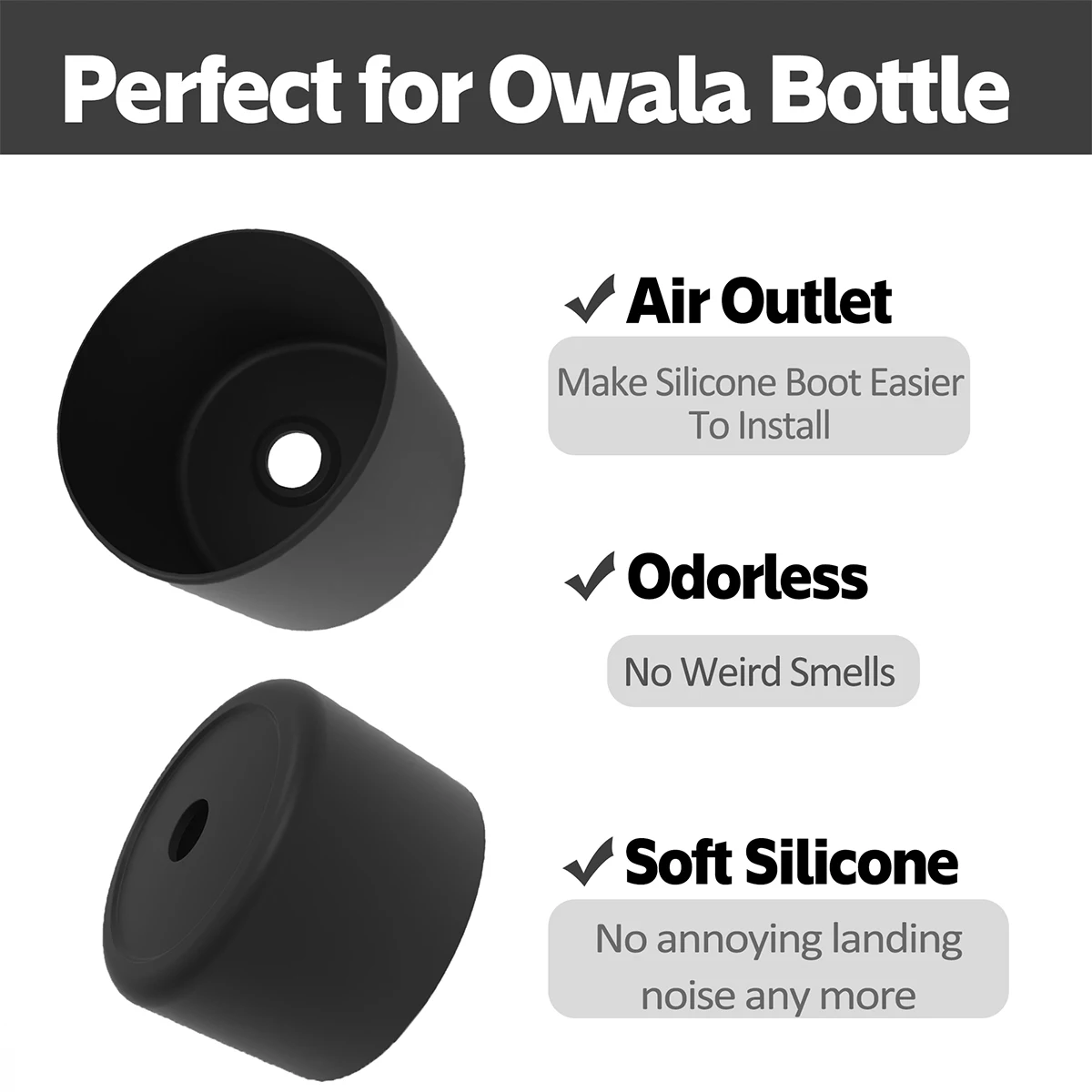 New Coaster Silicone Water Bottle 14oz Solid Color Multiple Anti Slip Protection Cover Bottom Bumper Protector