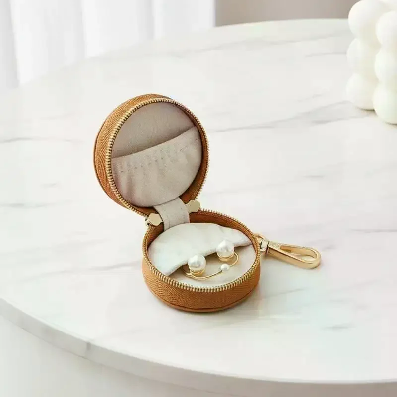 Jewelry Ring Holder Keychain - Portable Travel Sports Ring Keeper Case - Versatile Display Storage Organizer Box With Key Chain