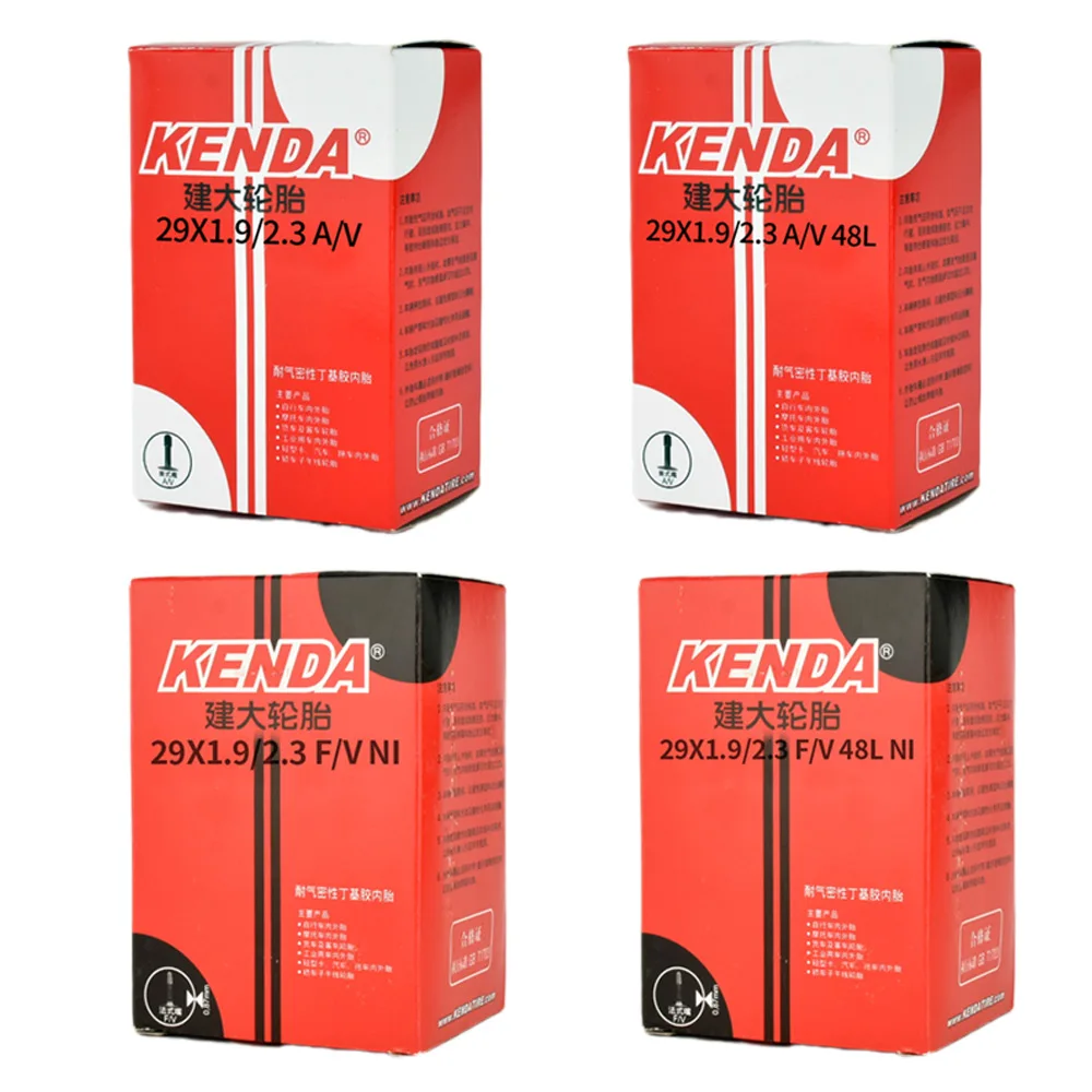 Kenda Bike Inner Tube 29inch For BMX MTB Road Bike Tyre Butyl Rubber Bicycle Tube Tire A/V F/V 29x1.9/2.3