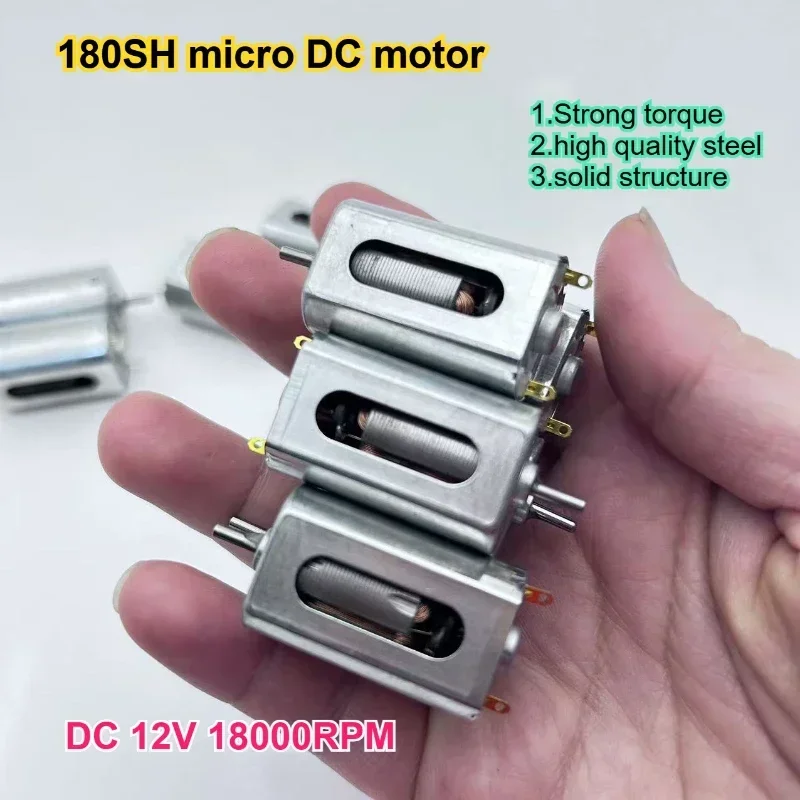 10 STKS Micro Motor DC 12 V 180 Koolborstel Elektrische 18000 RPM Hoge Snelheid DC motor