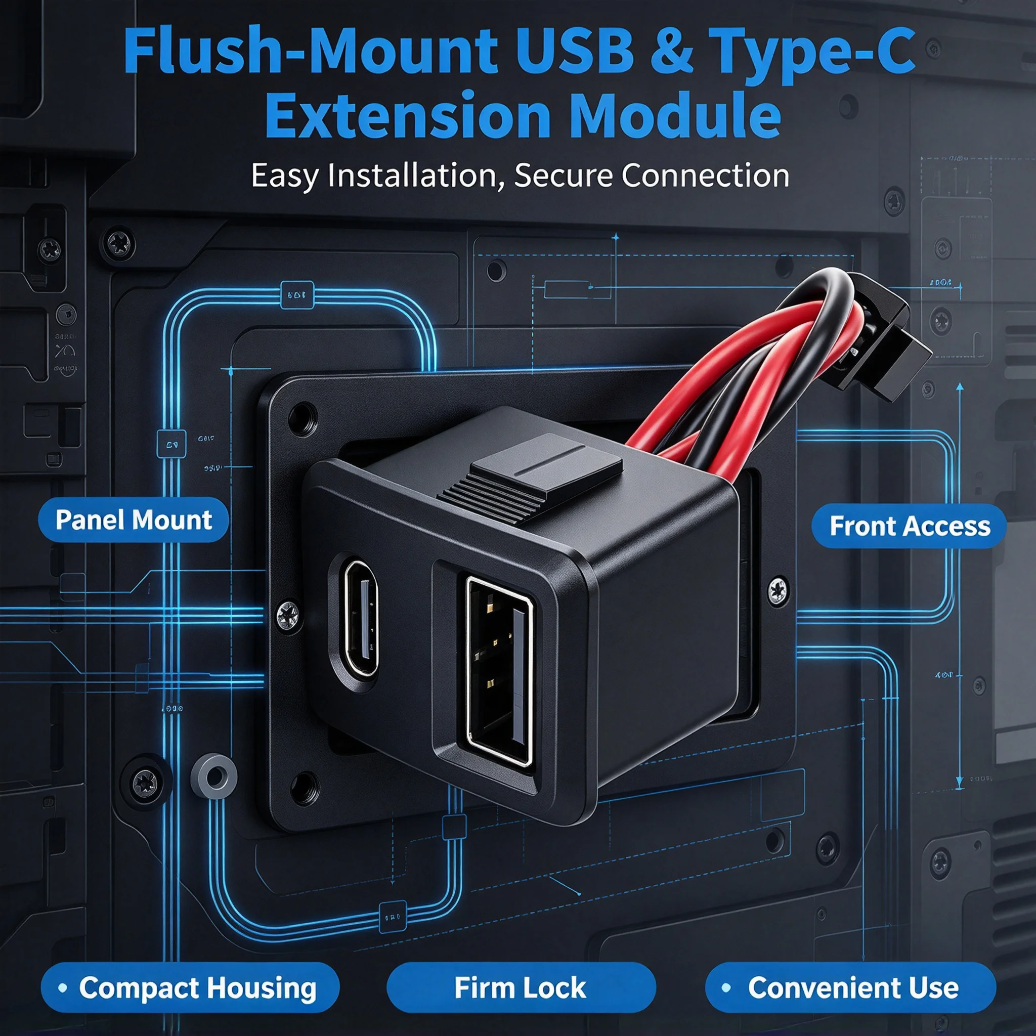 Type C USB Dual Layer Curved Female Socket Welding Wire Charging Port 2Pin Power Input Connector for Light Toy Electronics DIY