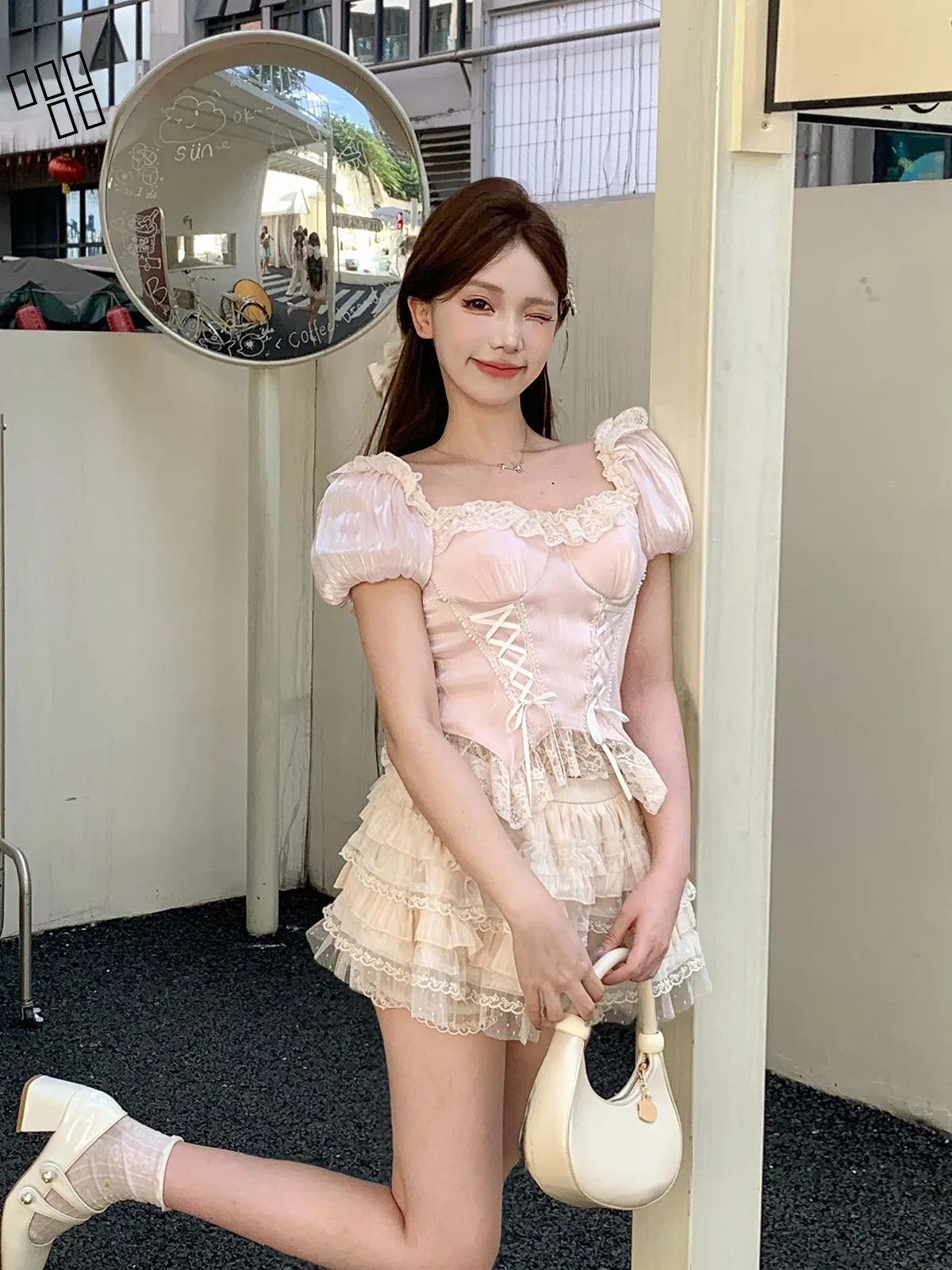 

Пришел лед | Женская модная летняя рубашка из полиэфирного волокна в винтажном стиле с принтом South France Imagery, приталенного кроя, с коротким рукавом-фонариком