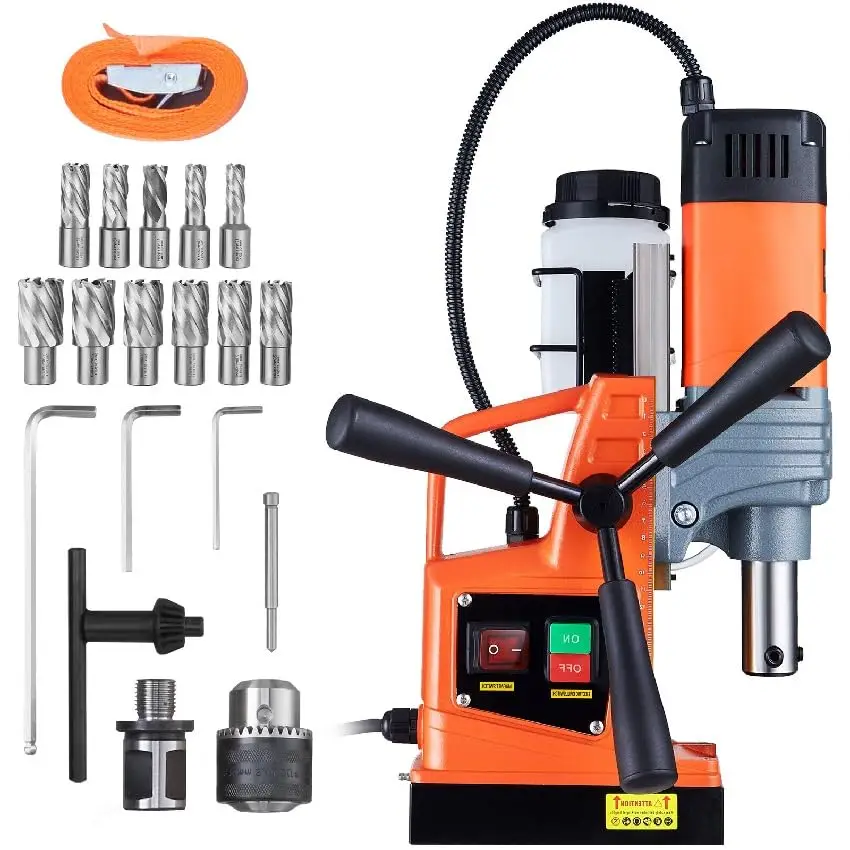 11PCS Mag Drill Press Power Portable Magnetic Drill Bits Electric Drilling for Metal Surface Industrial and Home Improvement