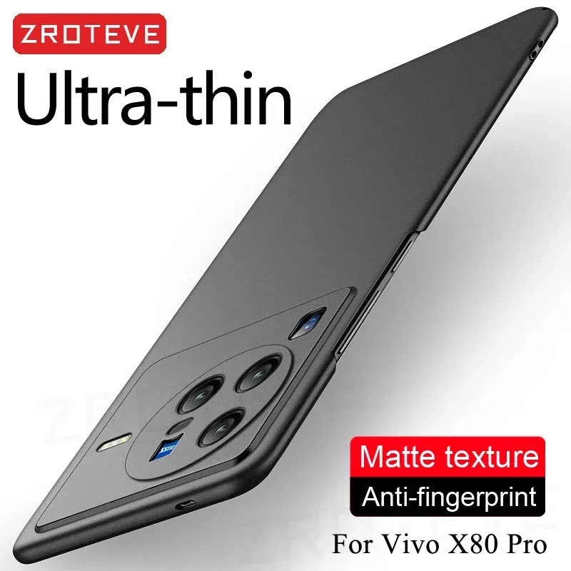 ZROTEVE-Capa para PC Slim Matte para Vivo, Capas Globais de Telefone, X100 Pro, X100 Ultra, X80, X90 Pro Plus, VivoX90, VivoX100