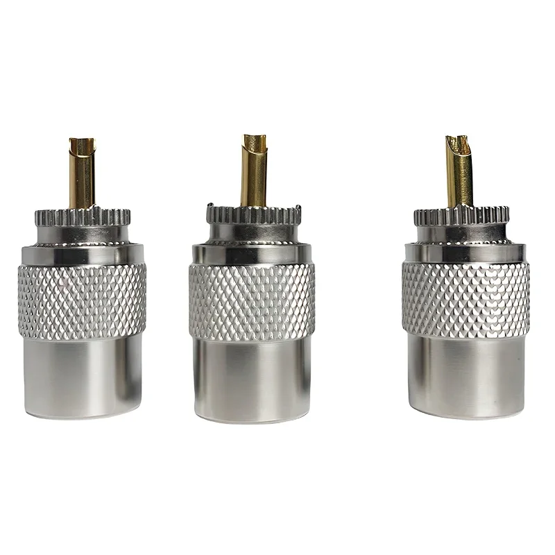 Mini UHF PL259 Male Adapter Easy to Use for RG8X RG59 RG8 Coaxial Cable
