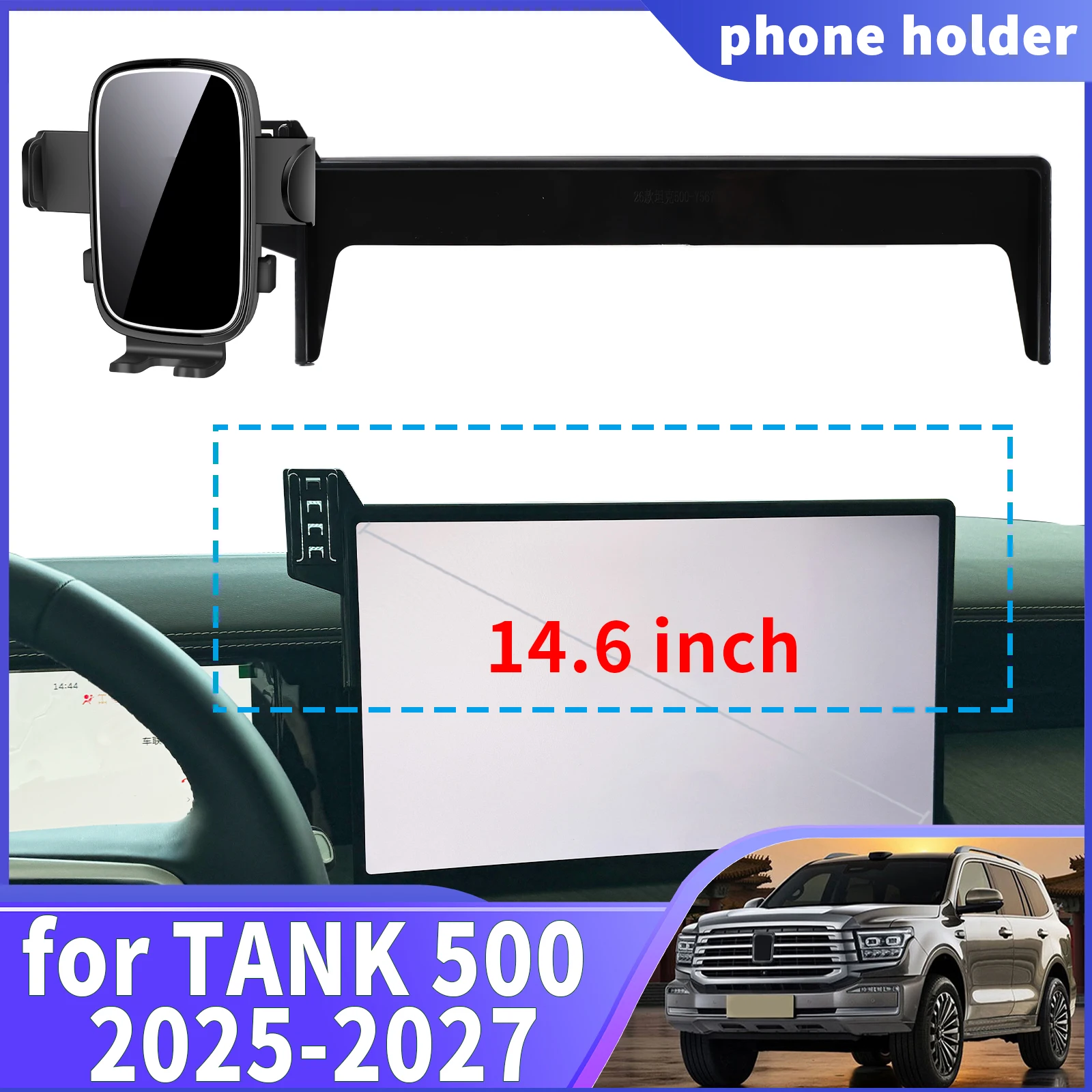 

fit for TANK 500 2025 2026 2027 Navigation Phone Holder Mount Customized Car accessoires