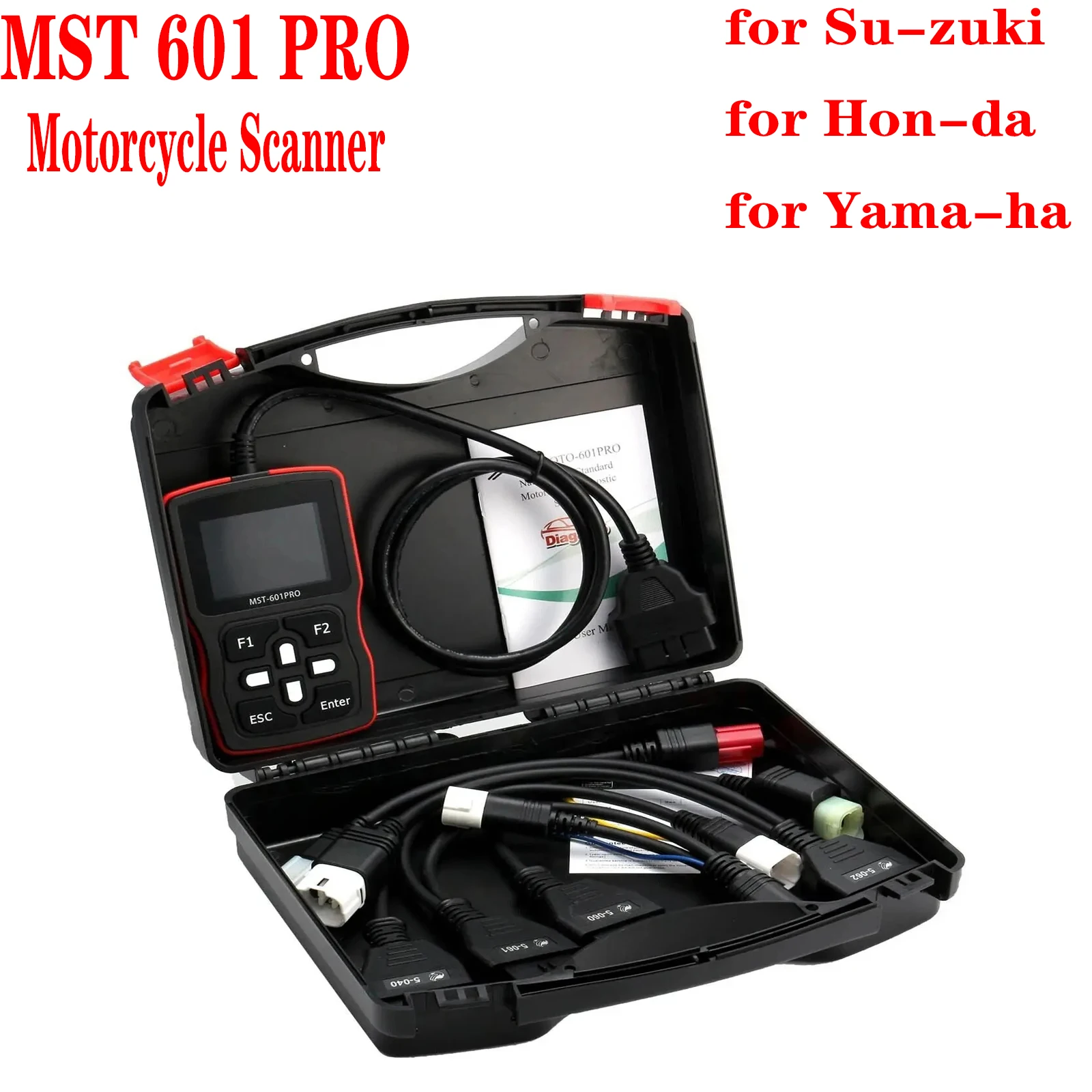 

MST 601 PRO 6IN1 Motorcycle Scanner OBD2 Code Reader Automotive Diagnostic Tool Fit for Suzuki for Honda for Yamaha MST-601 Pro