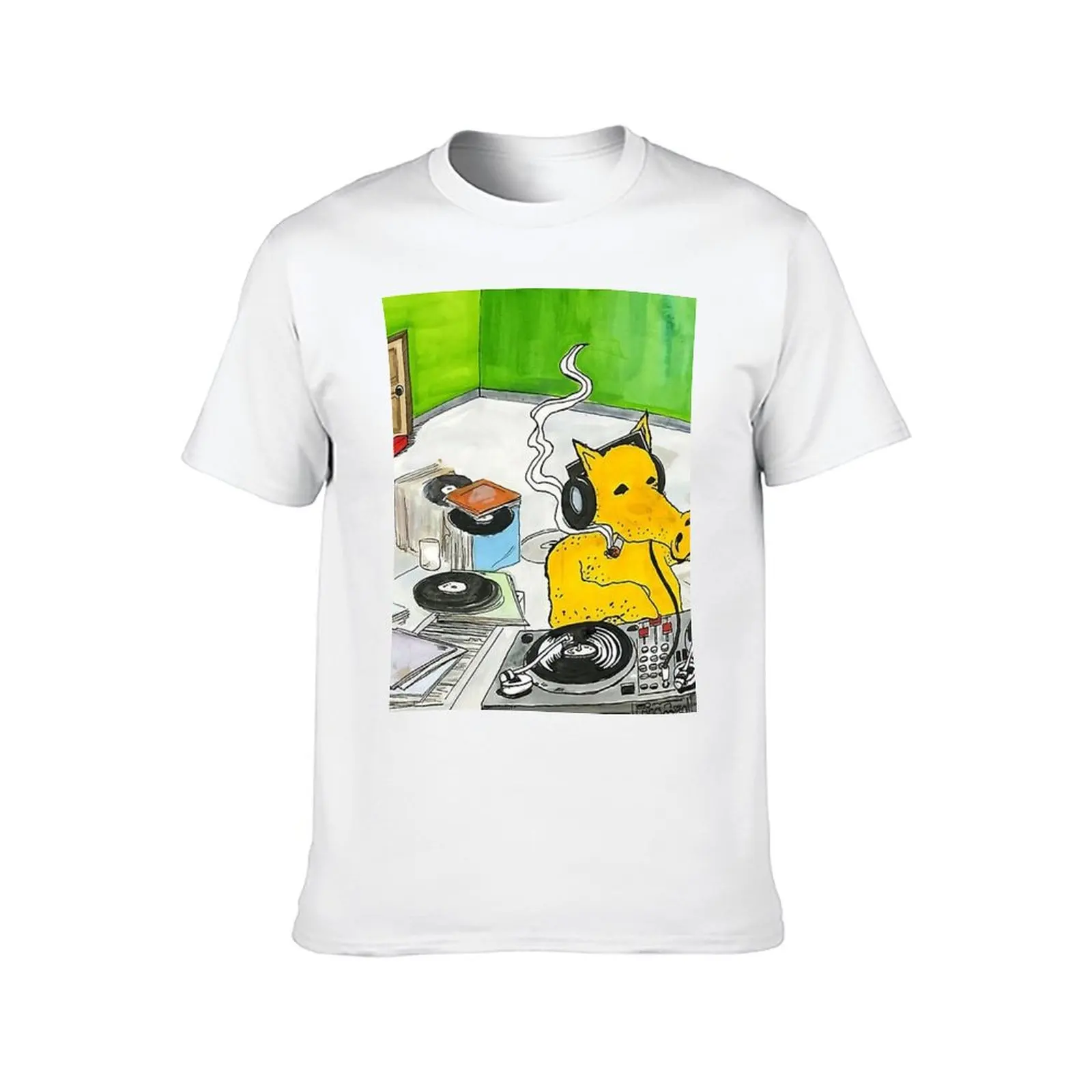 تي شيرت Quasimoto DJ تي شيرت للرجال من القطن تي شيرت أنيمي كبير الحجم من القطن تي شيرت حزمة تي شيرت #2