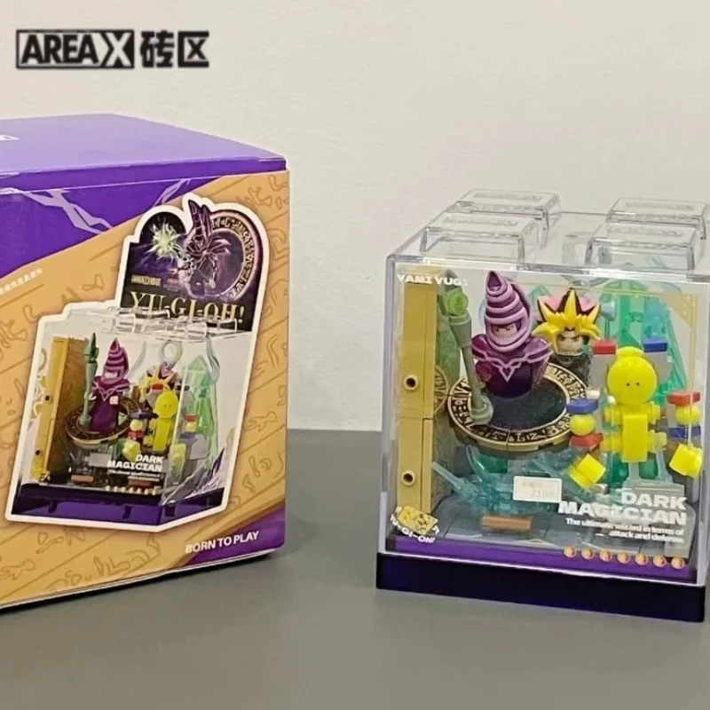 Areax Yu-Gi-Oh! Series Building Blocks Boxes Model Ornaments Seto Kaiba Yugi Muto Small Granule Assembling Toys Collection Gifts