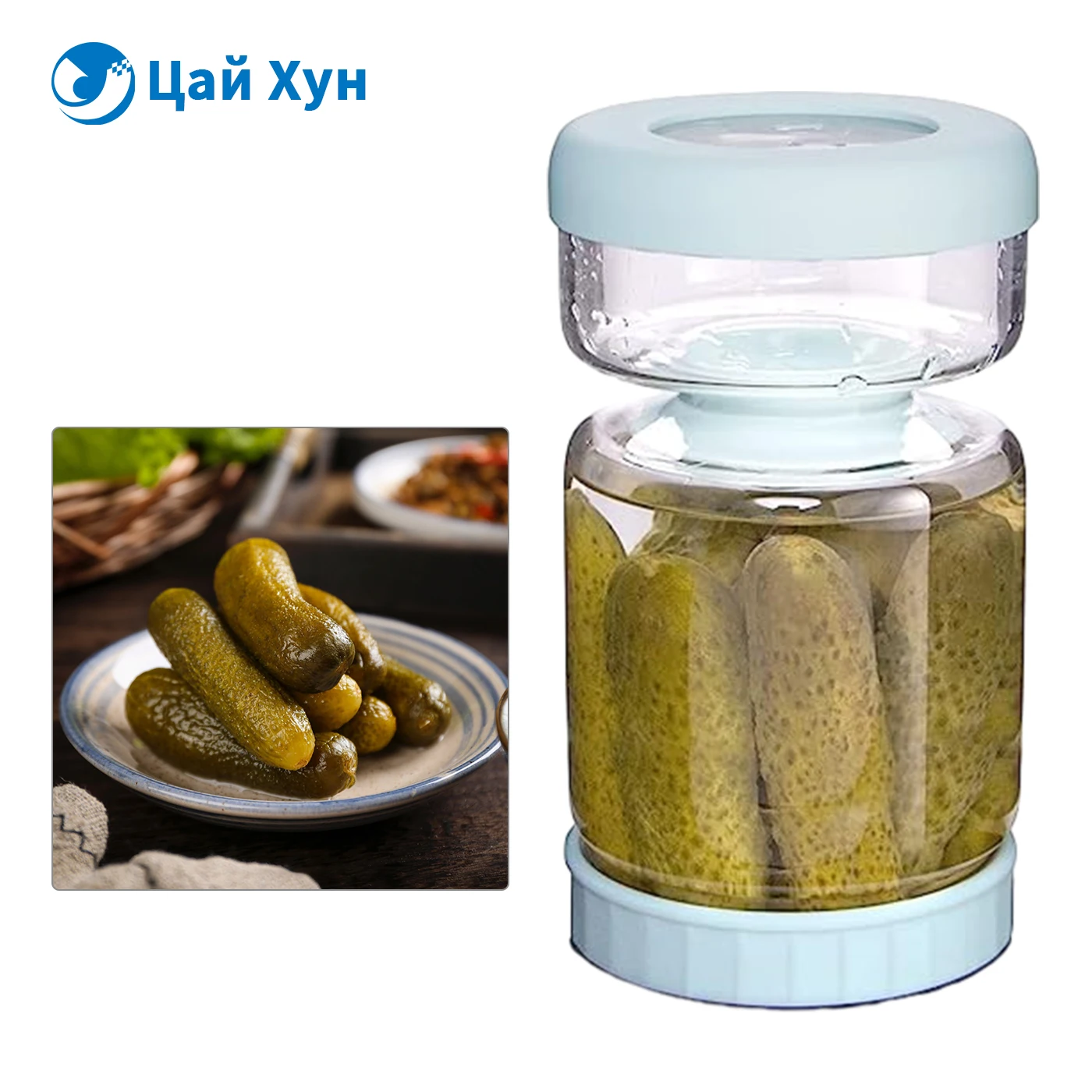 

Glass Pickle Jar with Strainer Flip,34oz Container,Hourglass Pickle Juice Separator Jar for Olives,Gherkins or Sliced Pickles,Le