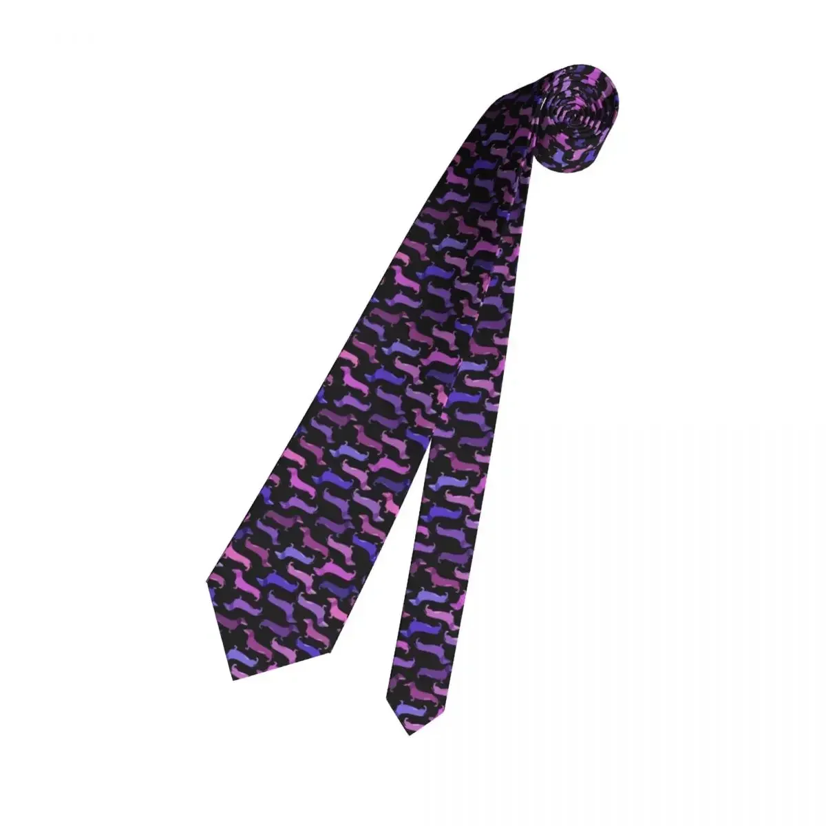 Formal Cute Dachshund Sausage Dog Neckties for Men Custom Silk Puppy Animal Business Ties