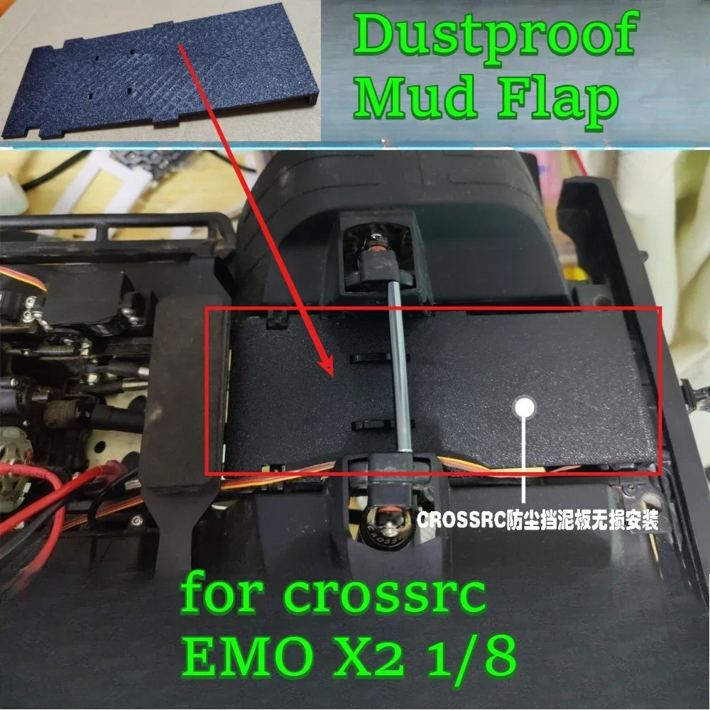 RC car scale Dustproof Mud Flap for crossrc EMO X2 1/8 custom size offroad crawler simulate upgrade replacement spare accessoriy