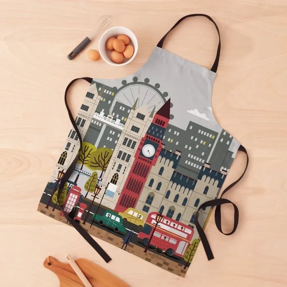 

Eye-catching united kingdom travel Apron For Home Accessories Men gift Men'ss Hairdressing Apron