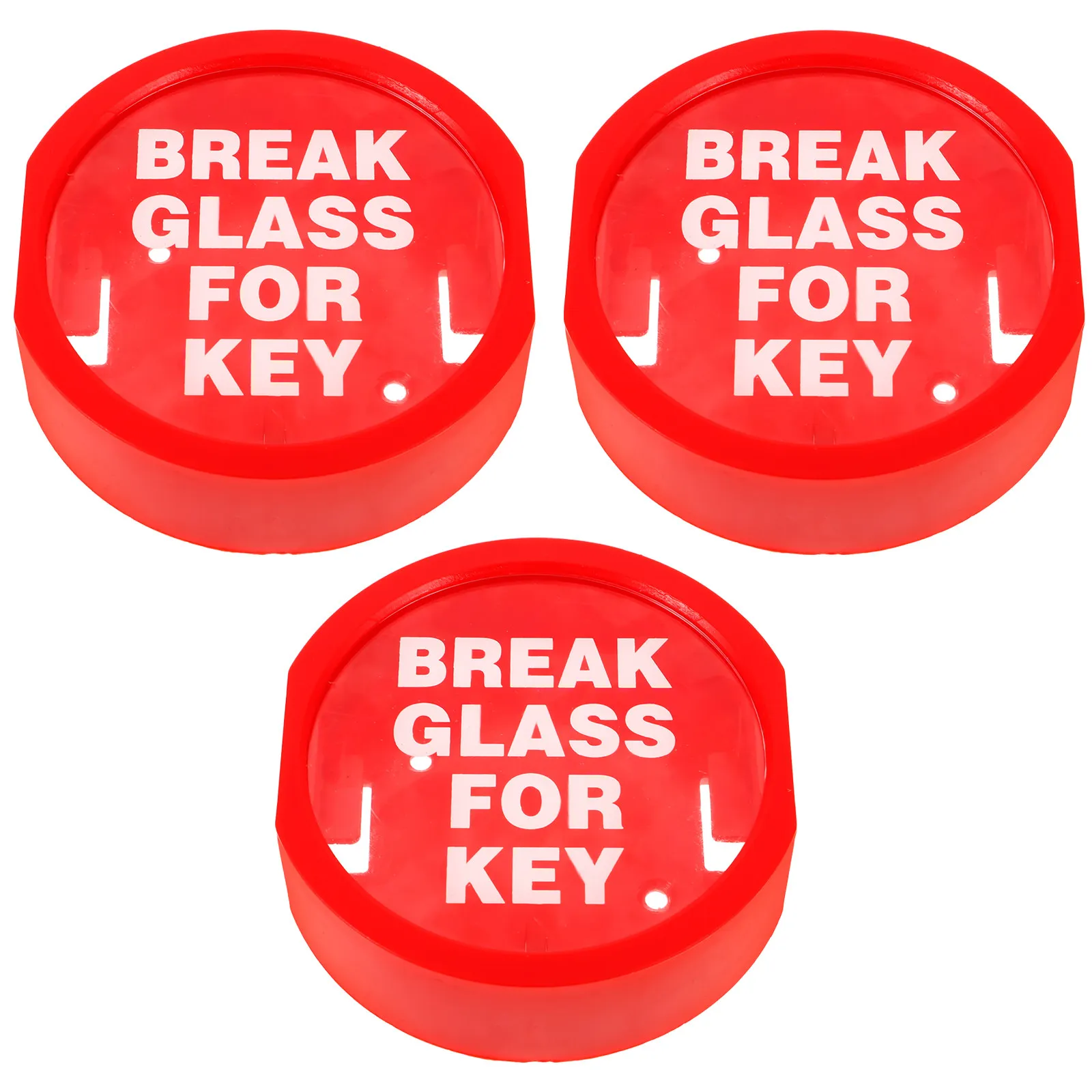 3 Pcs Key Holder Wall Mount Storage Emergency Wall-mounted Cabinet Lockbox for Keys