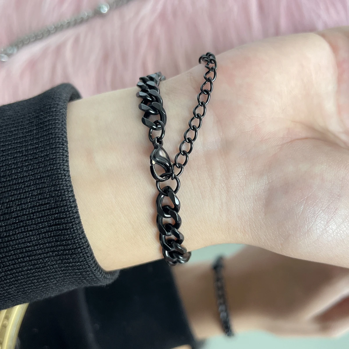 Custom Circle Pendant Projection Photo Bracelet With Couple Jewelry Memorial Gift For Him Personalized Cuban Chain Bracelet Men