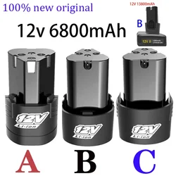 Hohe Kapazität, 12 V, 6800 mAh, universeller Akku für Elektrowerkzeuge, Elektroschrauber, elektrische Bohrmaschine, Li-Ionen-Akku