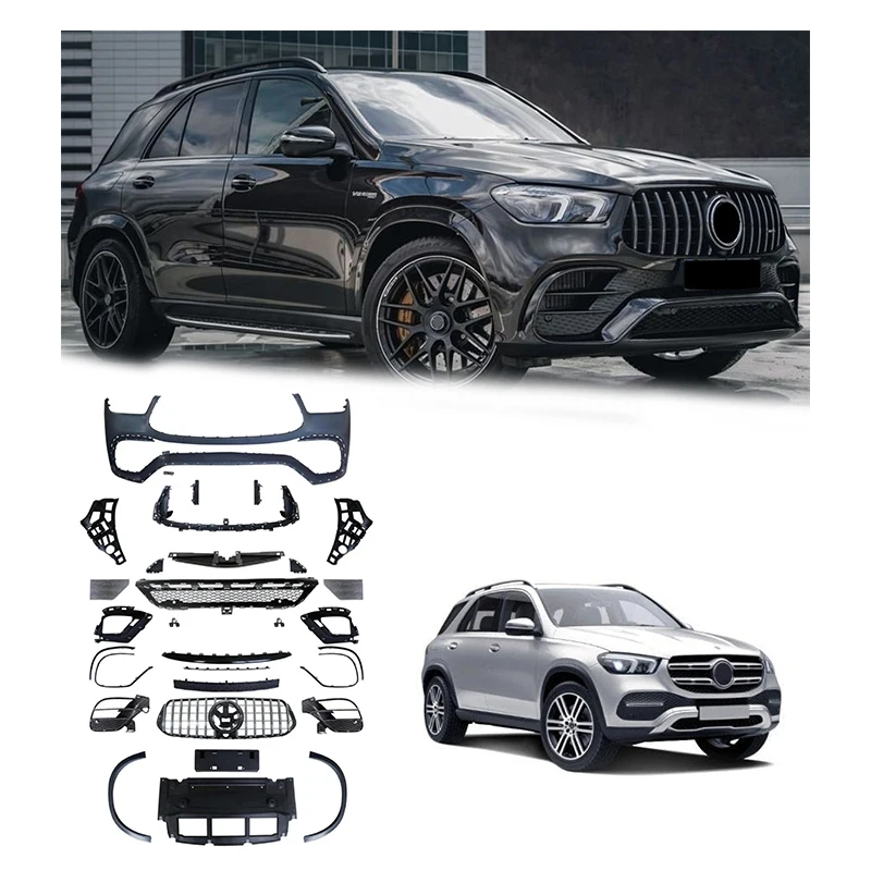 Hot Sale Modification For GLE-Class W167 Front Bumper Body Kit For Mercedes-Benz GLE-Class W167 To GLE63 AMG 2020-