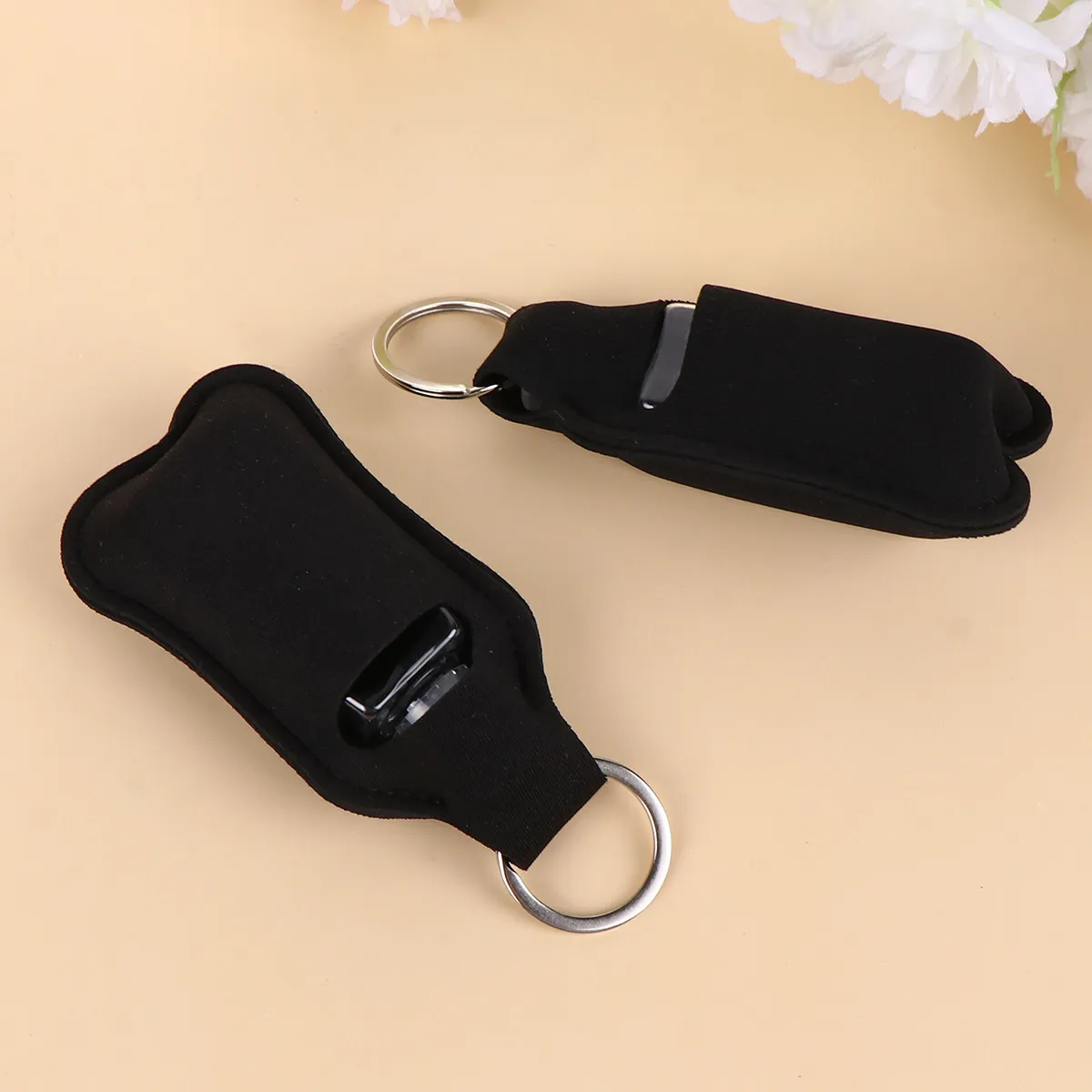 

6Pcs Perfume Bottle Cover Portable Set 30Ml Lightweight Refillable Protective Bottles Neoprene Travel Keychain Empty Bottle