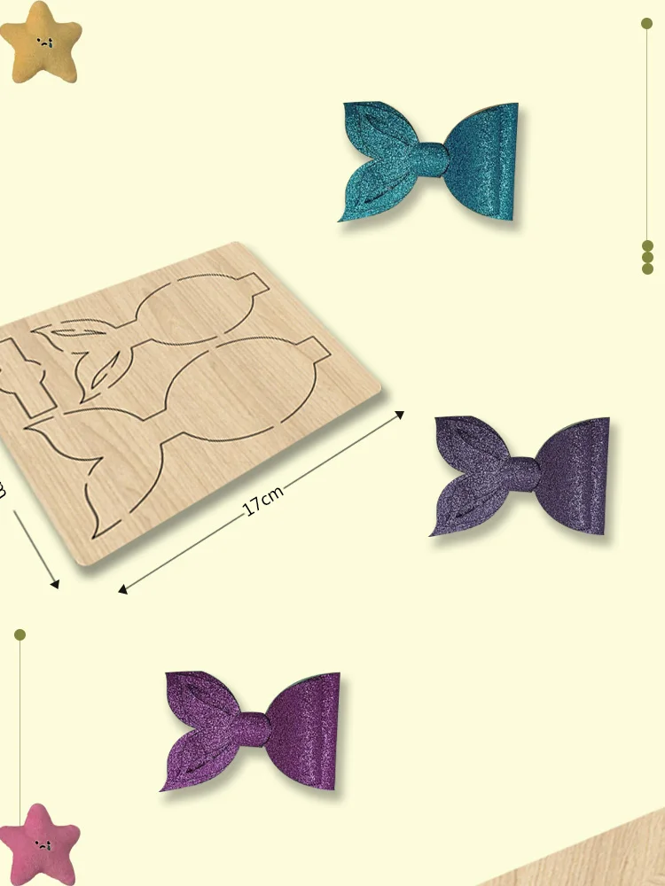 Z44 แม่พิมพ์ตัดไม้โบว์ขนาด 4 นิ้วหรูหรา เหมาะสําหรับเครื่องจักรส่วนใหญ่