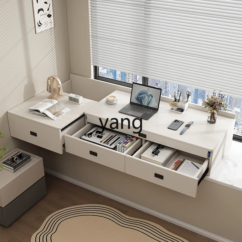 TGF custom bay window cabinet telescopic countertop with lock desk storage window sill storage dressing cabinet integrated
