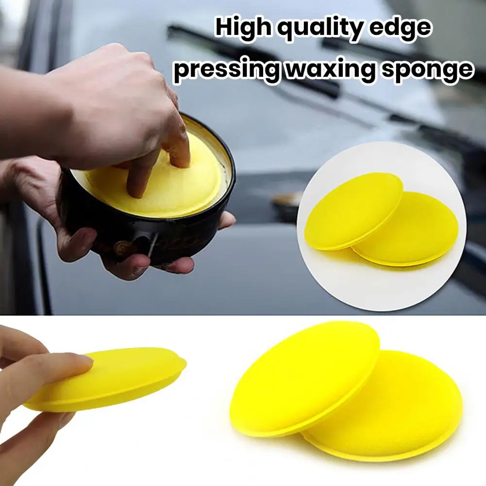 Car Waxing Sponge 12pcs Soft Waxing Sponge Car Round Foam Polishing Disc for Auto Care Accessories Premium Car Polishing Sponge