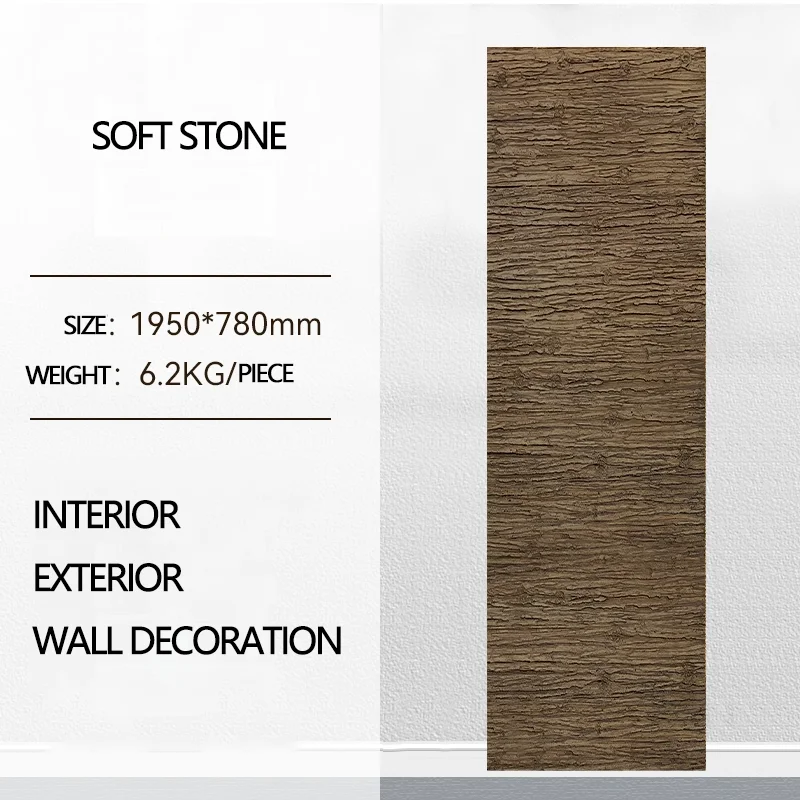

Big Soft Stone Wall Panel 3D Texture Hanging Decor Modern Home Ornament Interior Exterior Usage