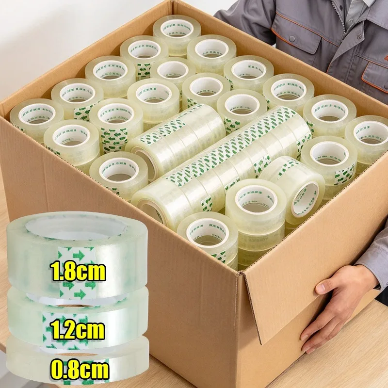 3-20pcs Transparent Tape Refills 18/12/8mm Wide Clear Tape Refills for Dispenser Invisible Tapes for Office Home School Supplies