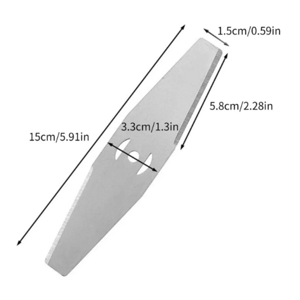Manganese Steel Metal Grass String Trimmer Head Straight Blade Thickened Circular Blade Lawn Mower Fittings Durable