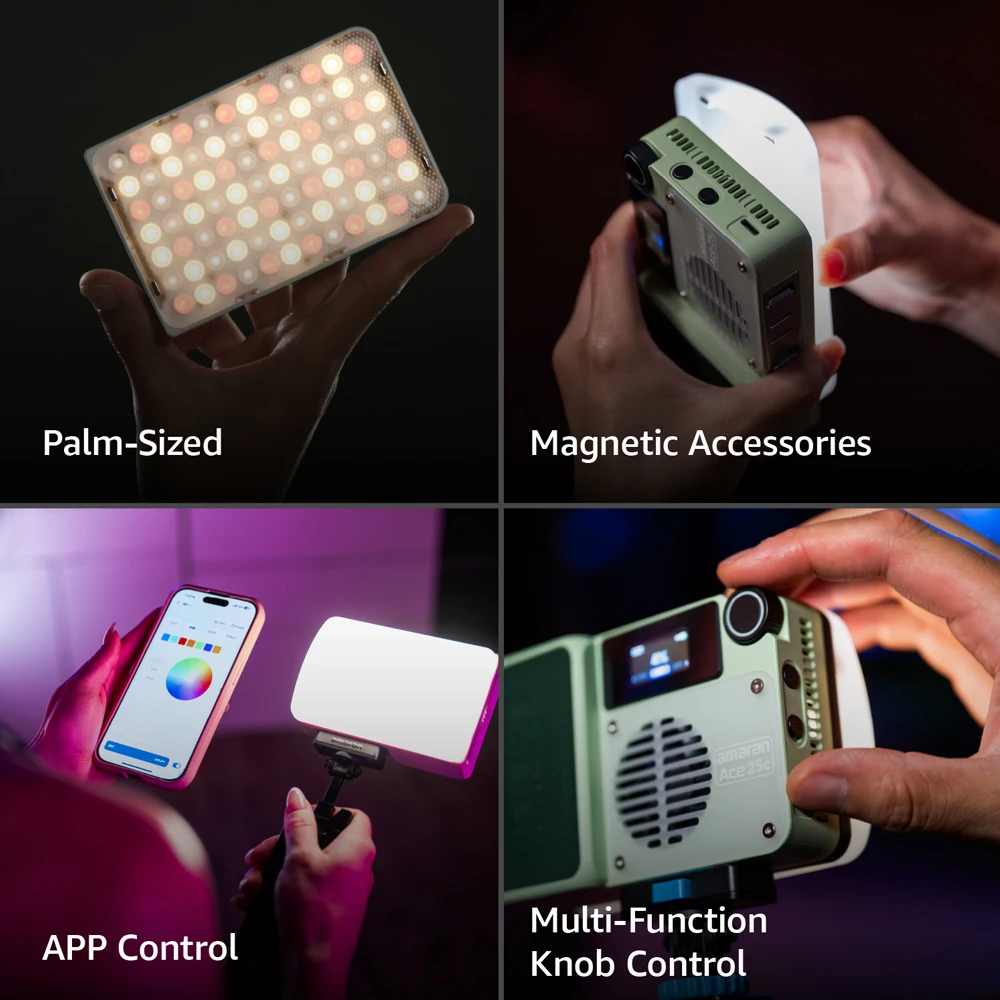 Aputure Ace 25x Bi-Color On-Camera Light 2700K-6500K