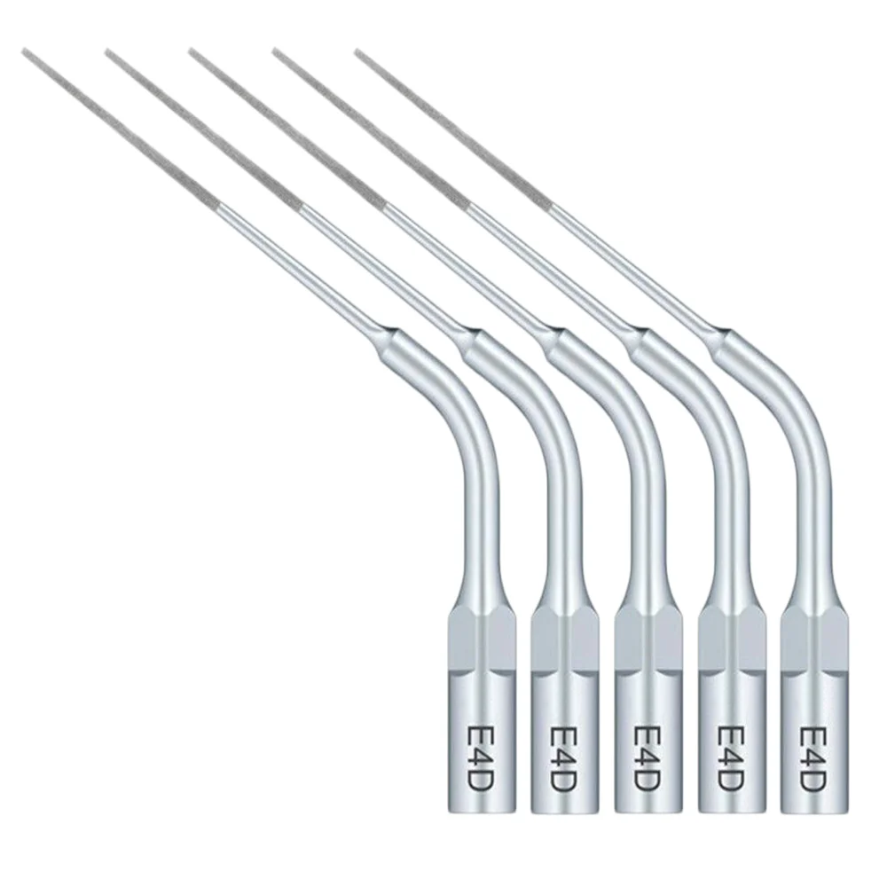 5PCS Dental Ultrasonic Scaler Tips E4D Endodontic Endo Fit For Woodpecker EMS Satelec Handpiece Dentistry Tool Teeth Whitening