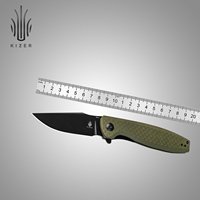 Kizer EDC Survival Knife 2024 New V4716M1/V4716M2 Crocodile NitroV Blade With G10/Micarta Handle For Outdoor Camping Knife