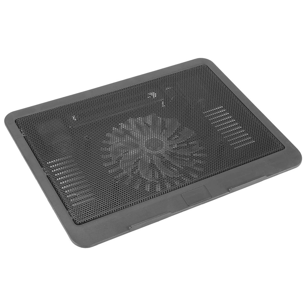 Quality! Laptop Fan Cooling Pad with Big Fans, Portable Laptop Cooling Fan with 2 in 1 USB Port, Blue LED Light, Adjustable Stan