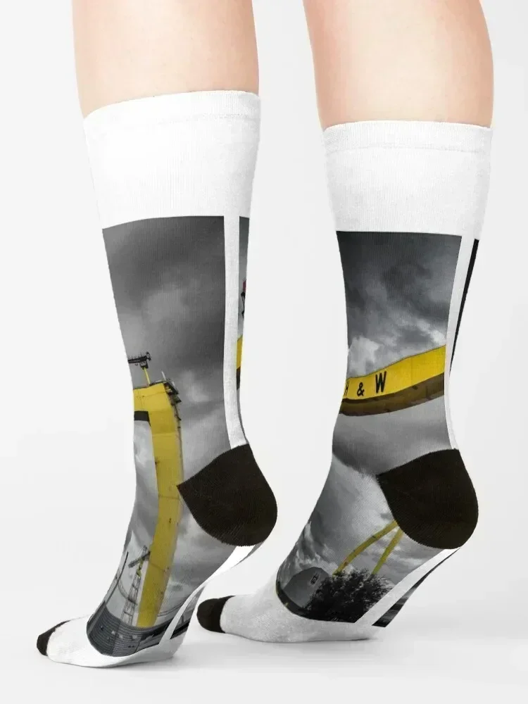 Belfast Shipyard 7 Socks happy winter thermal Sports professional running Socks Women Men's