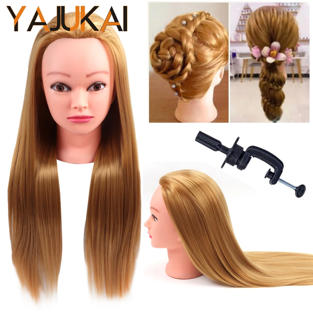 Mannequin Heads With Hair For Cosmetology Training Practice Hair Styles Makeup Hair Styling Training Practice Head With Stand