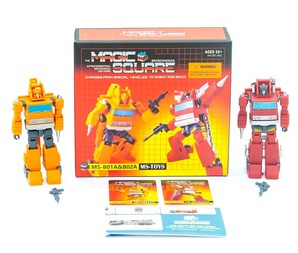Trasformazione Robot MS giocattoli MS-B01A MS-B02A Architetto Grapple Inferno Magic Square Action Figure